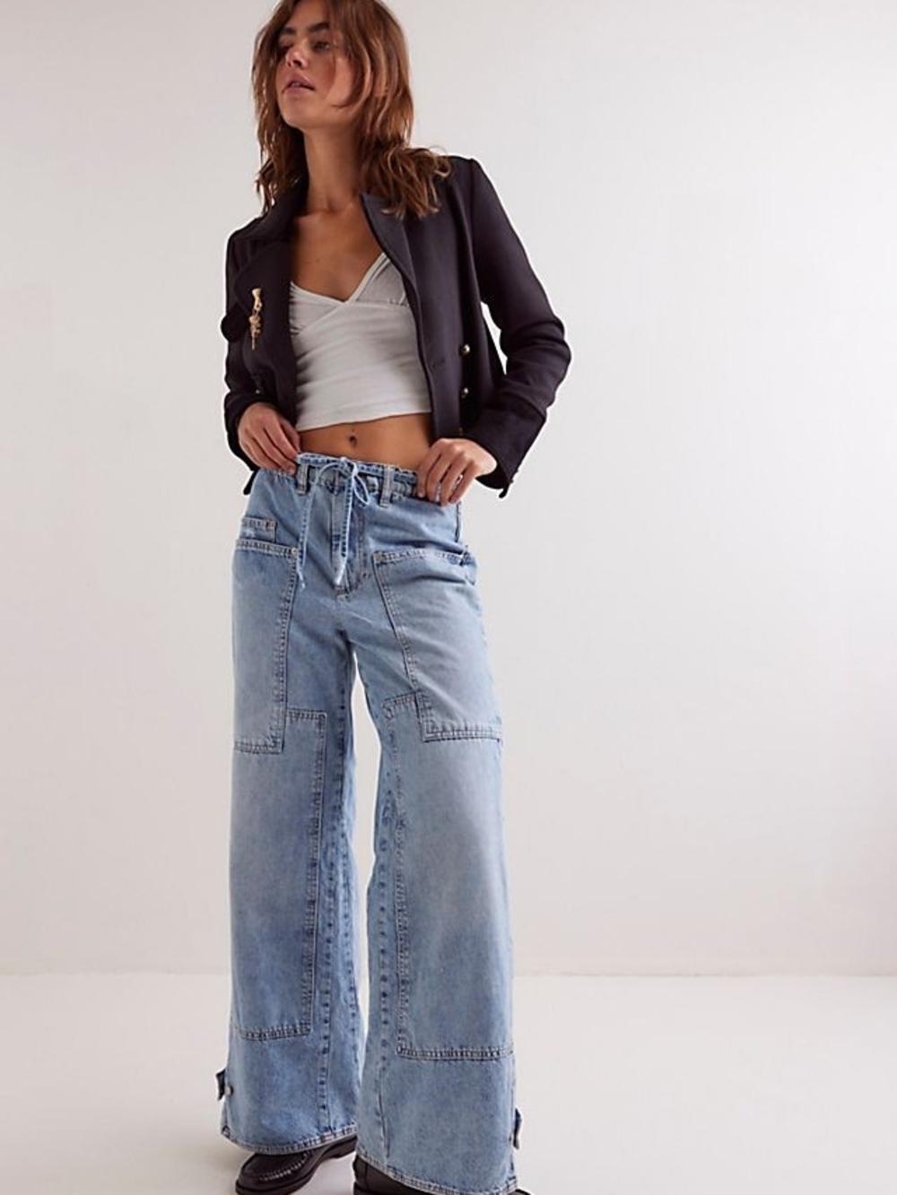 Free People We The Free Outlaw curvy wide-leg jean